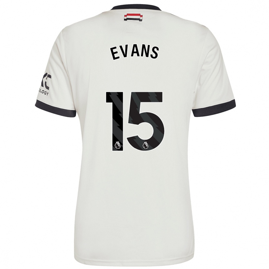 Vaikiškas Gemma Evans #15 Nespalvotas Trečias Marškinėliai 2024/25 T-Shirt