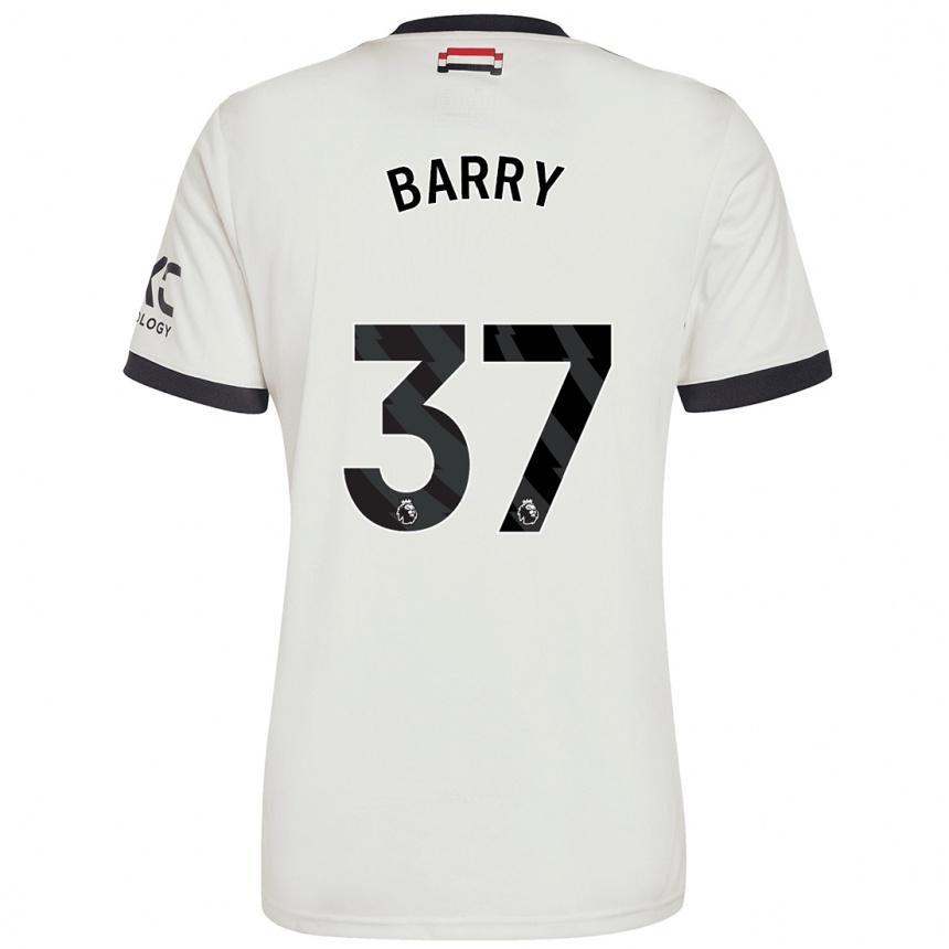 Vaikiškas Keira Barry #37 Nespalvotas Trečias Marškinėliai 2024/25 T-Shirt