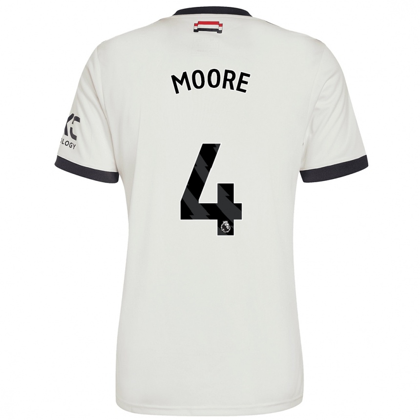 Vaikiškas Jade Moore #4 Nespalvotas Trečias Marškinėliai 2024/25 T-Shirt