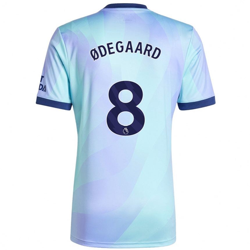 Vaikiškas Martin Odegaard #8 Aqua Trečias Marškinėliai 2024/25 T-Shirt