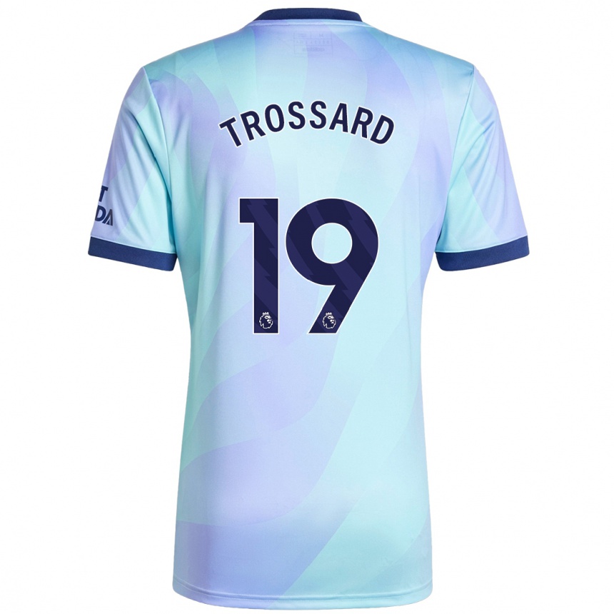 Vaikiškas Leandro Trossard #19 Aqua Trečias Marškinėliai 2024/25 T-Shirt