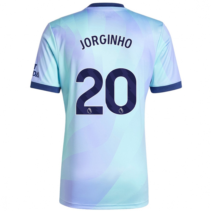 Vaikiškas Jorginho #20 Aqua Trečias Marškinėliai 2024/25 T-Shirt