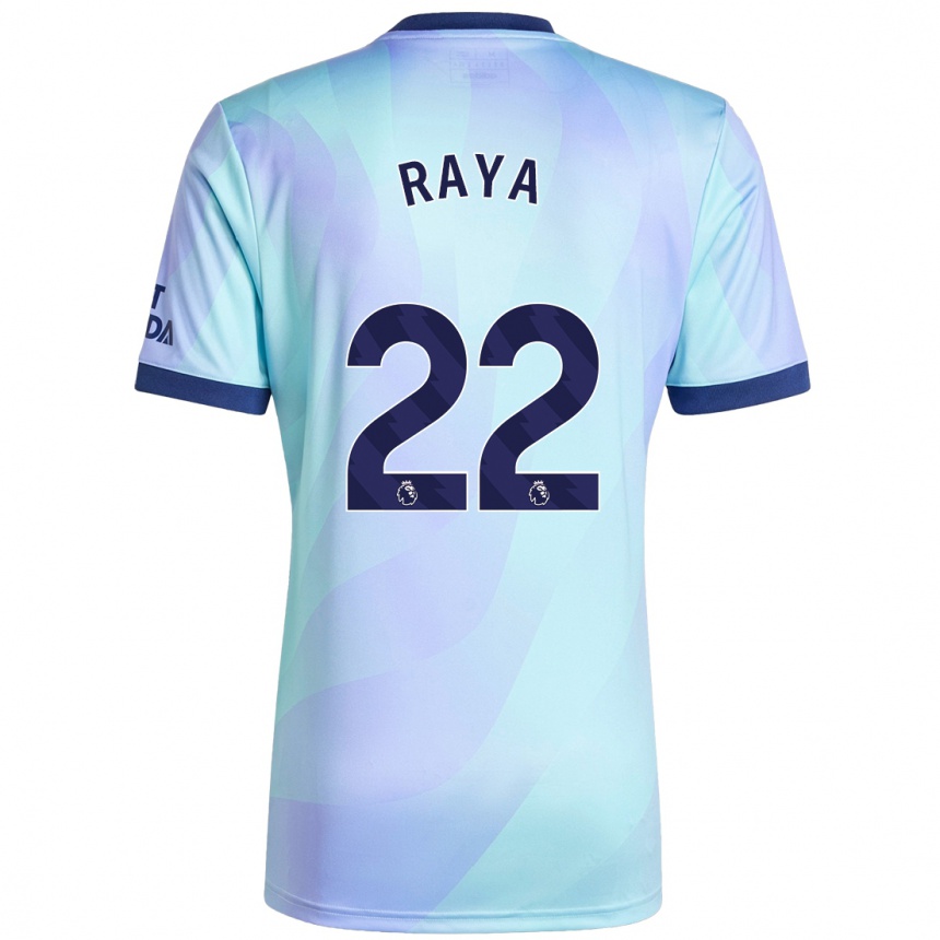 Vaikiškas David Raya #22 Aqua Trečias Marškinėliai 2024/25 T-Shirt