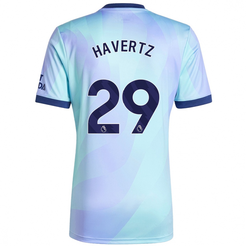 Vaikiškas Kai Havertz #29 Aqua Trečias Marškinėliai 2024/25 T-Shirt