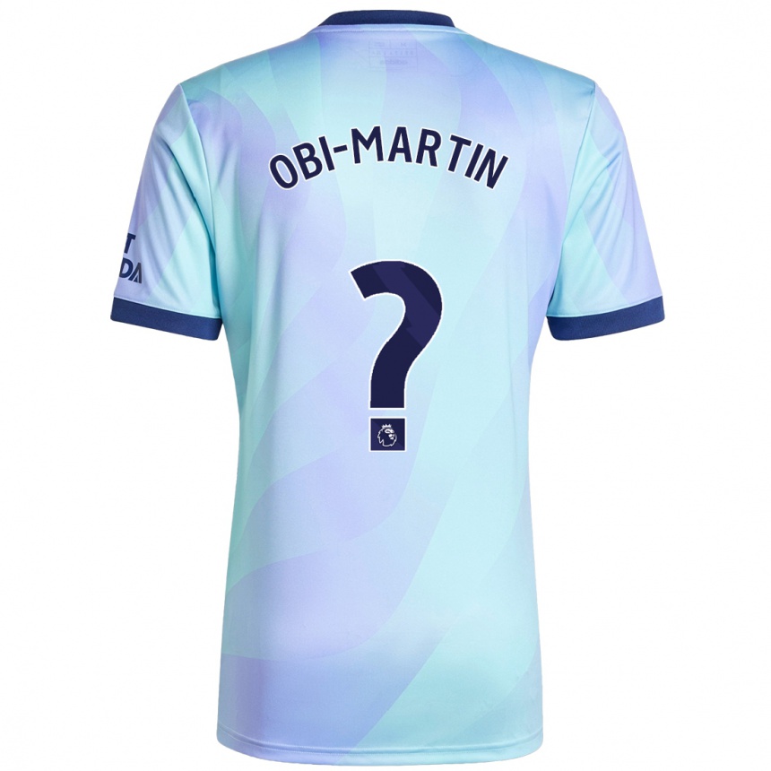 Vaikiškas Chido Obi-Martin #0 Aqua Trečias Marškinėliai 2024/25 T-Shirt