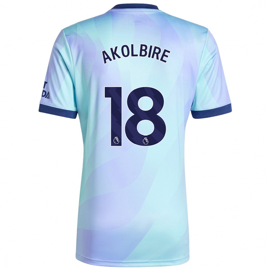 Vaikiškas Bless Akolbire #18 Aqua Trečias Marškinėliai 2024/25 T-Shirt