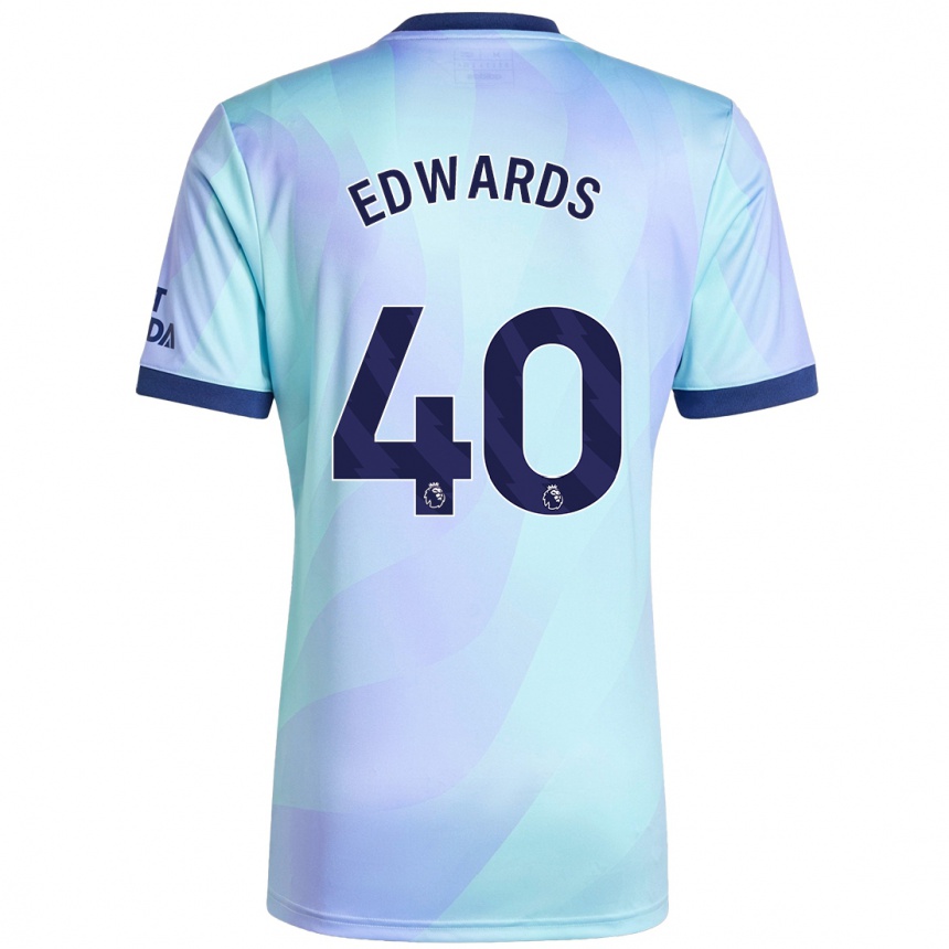 Vaikiškas Khayon Edwards #40 Aqua Trečias Marškinėliai 2024/25 T-Shirt