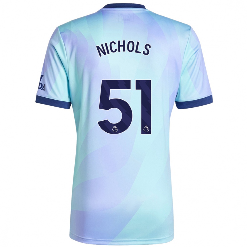 Vaikiškas Josh Nichols #51 Aqua Trečias Marškinėliai 2024/25 T-Shirt