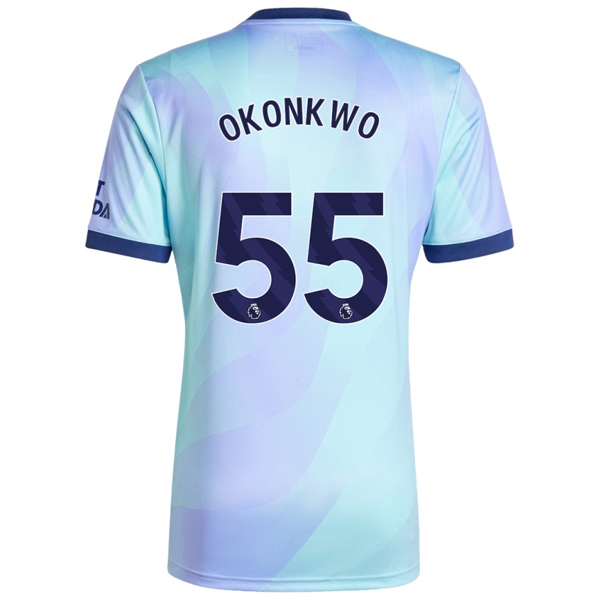 Vaikiškas Brian Okonkwo #55 Aqua Trečias Marškinėliai 2024/25 T-Shirt