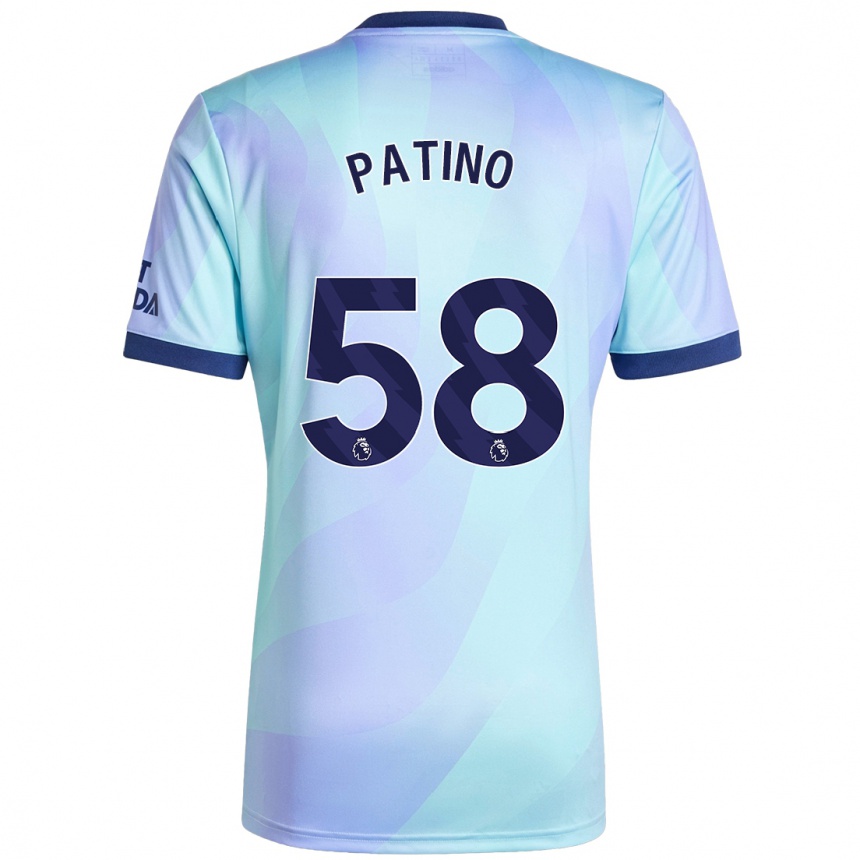 Vaikiškas Charlie Patino #58 Aqua Trečias Marškinėliai 2024/25 T-Shirt