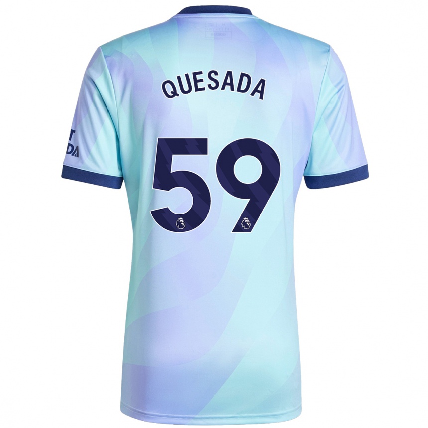 Vaikiškas Elián Quesada #59 Aqua Trečias Marškinėliai 2024/25 T-Shirt