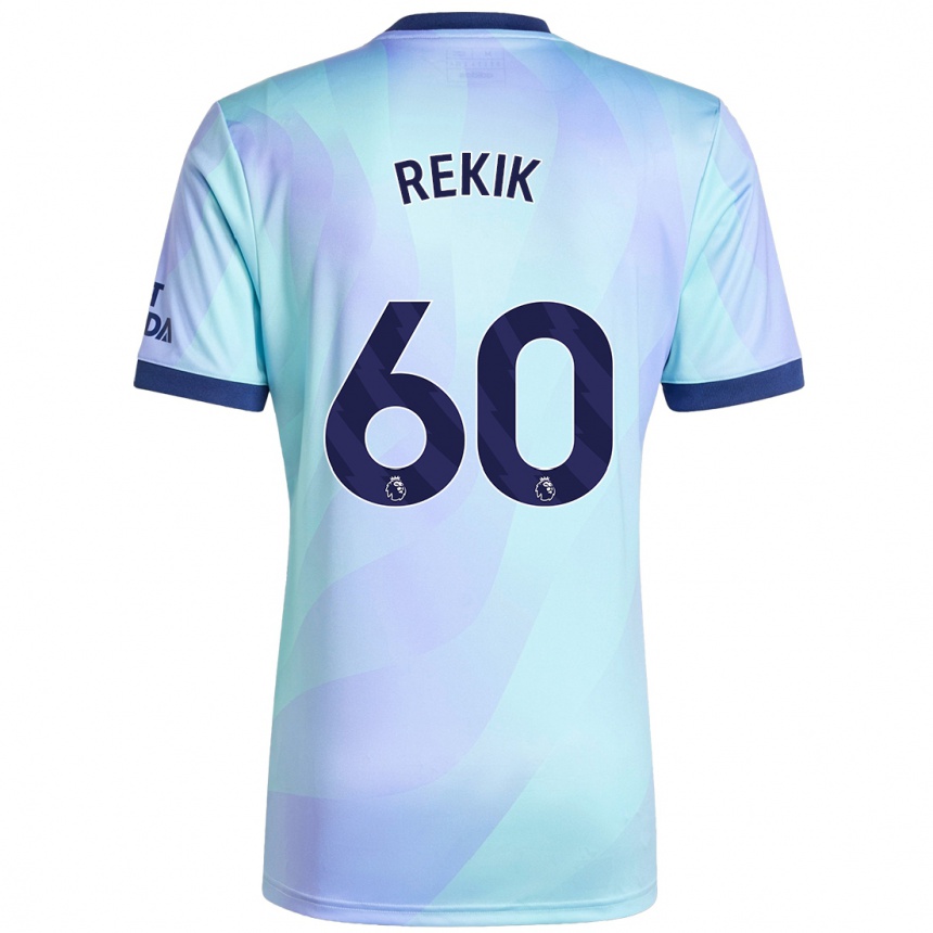 Vaikiškas Omar Rekik #60 Aqua Trečias Marškinėliai 2024/25 T-Shirt