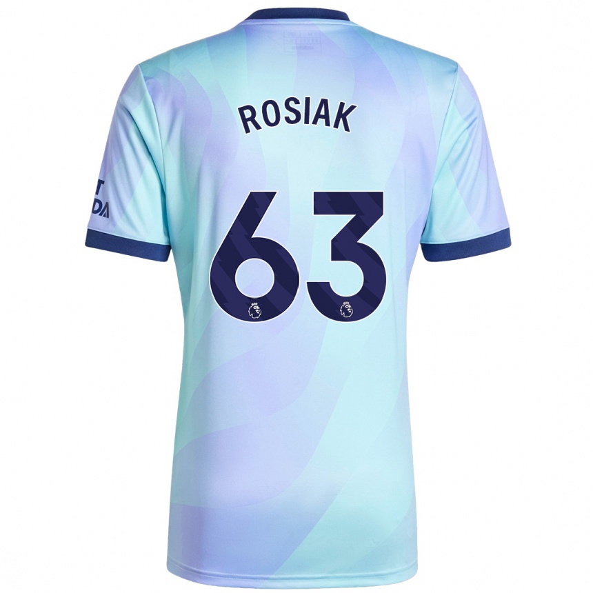 Vaikiškas Michal Rosiak #63 Aqua Trečias Marškinėliai 2024/25 T-Shirt