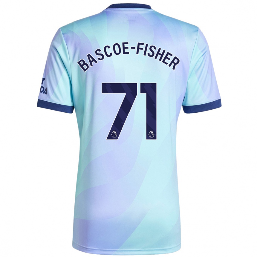 Vaikiškas Jakai Bascoe-Fisher #71 Aqua Trečias Marškinėliai 2024/25 T-Shirt