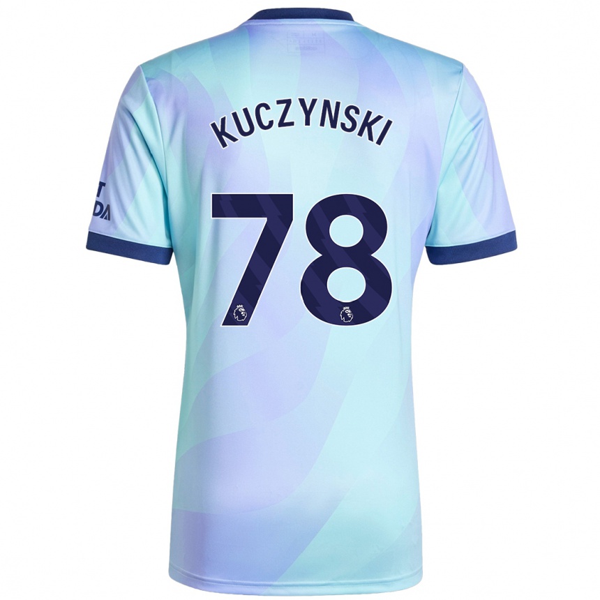 Vaikiškas Max Kuczynski #78 Aqua Trečias Marškinėliai 2024/25 T-Shirt