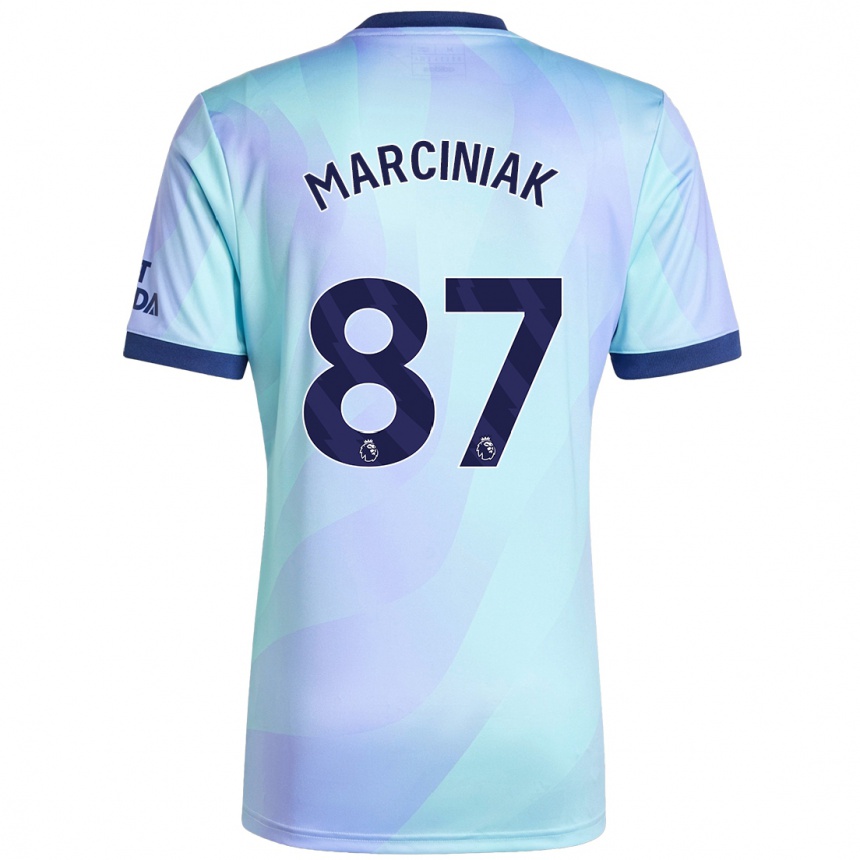 Vaikiškas Alex Marciniak #87 Aqua Trečias Marškinėliai 2024/25 T-Shirt