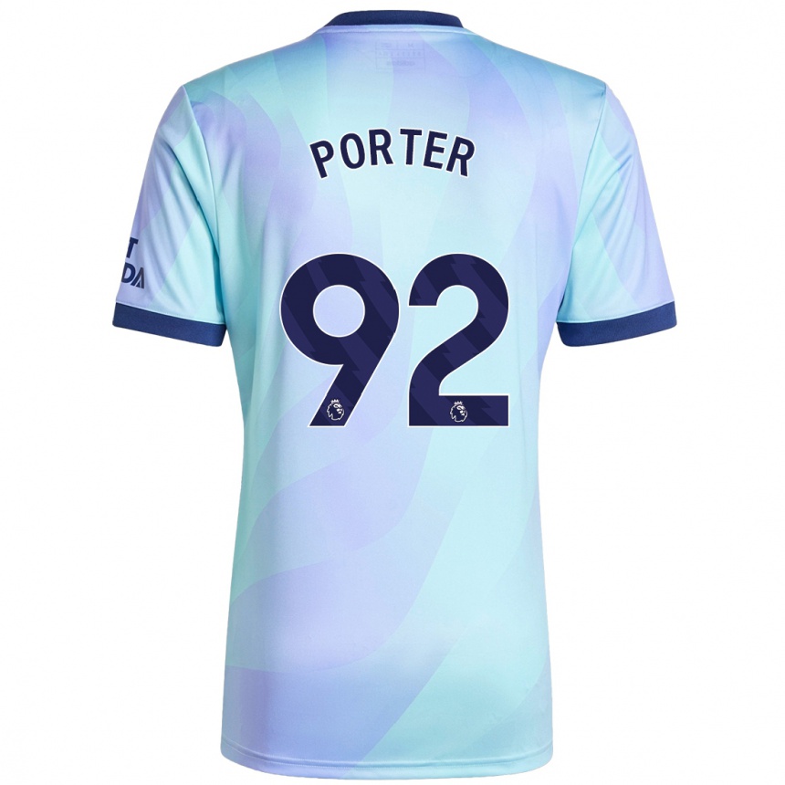 Vaikiškas Jack Porter #92 Aqua Trečias Marškinėliai 2024/25 T-Shirt