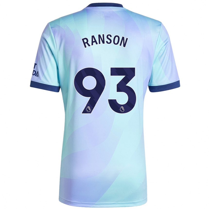 Vaikiškas Khari Ranson #93 Aqua Trečias Marškinėliai 2024/25 T-Shirt