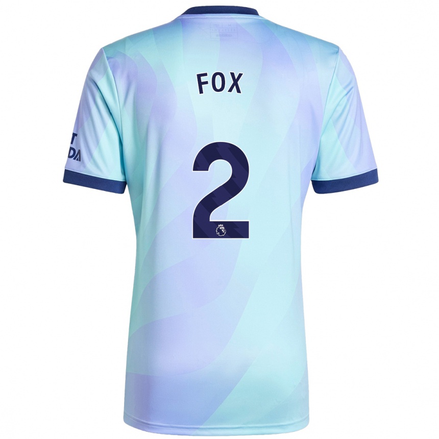 Vaikiškas Emily Fox #2 Aqua Trečias Marškinėliai 2024/25 T-Shirt