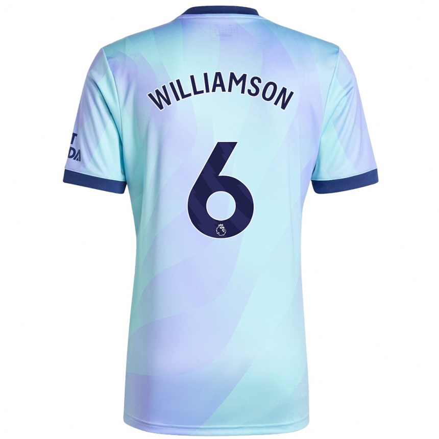 Vaikiškas Leah Williamson #6 Aqua Trečias Marškinėliai 2024/25 T-Shirt