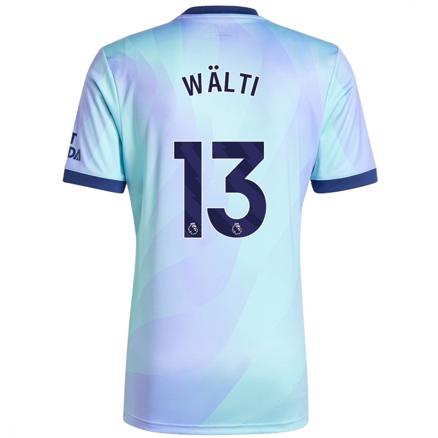 Vaikiškas Lia Wälti #13 Aqua Trečias Marškinėliai 2024/25 T-Shirt