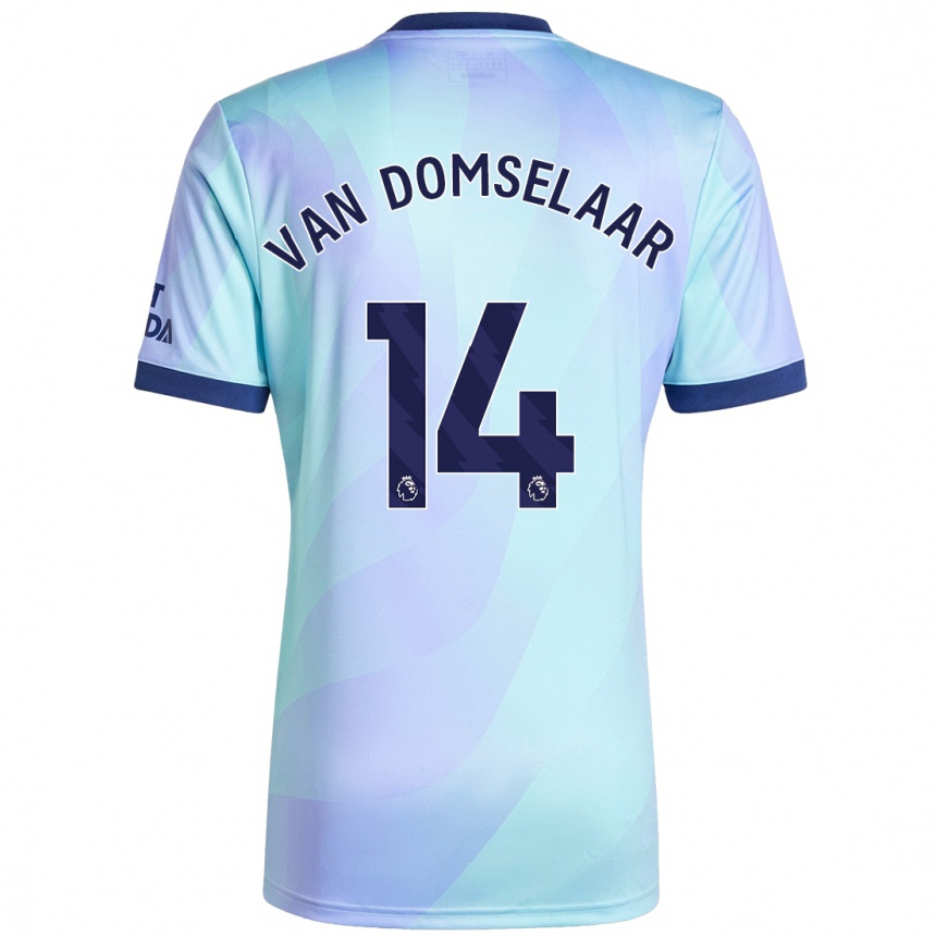 Vaikiškas Daphne Van Domselaar #14 Aqua Trečias Marškinėliai 2024/25 T-Shirt