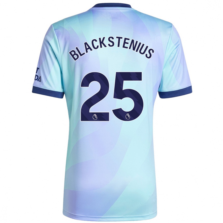 Vaikiškas Stina Blackstenius #25 Aqua Trečias Marškinėliai 2024/25 T-Shirt