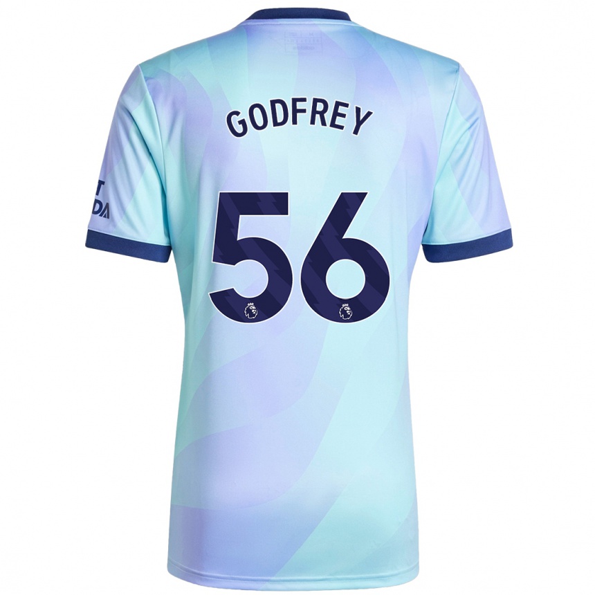 Vaikiškas Freya Godfrey #56 Aqua Trečias Marškinėliai 2024/25 T-Shirt