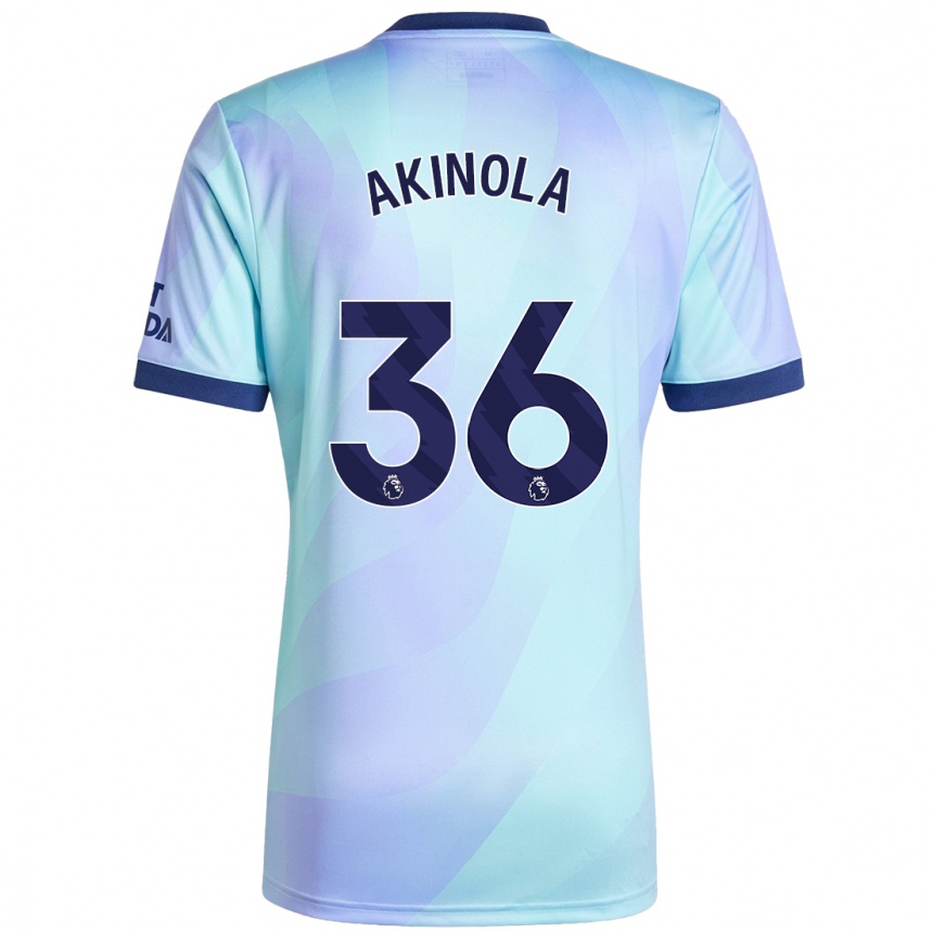 Vaikiškas Tim Akinola #36 Aqua Trečias Marškinėliai 2024/25 T-Shirt