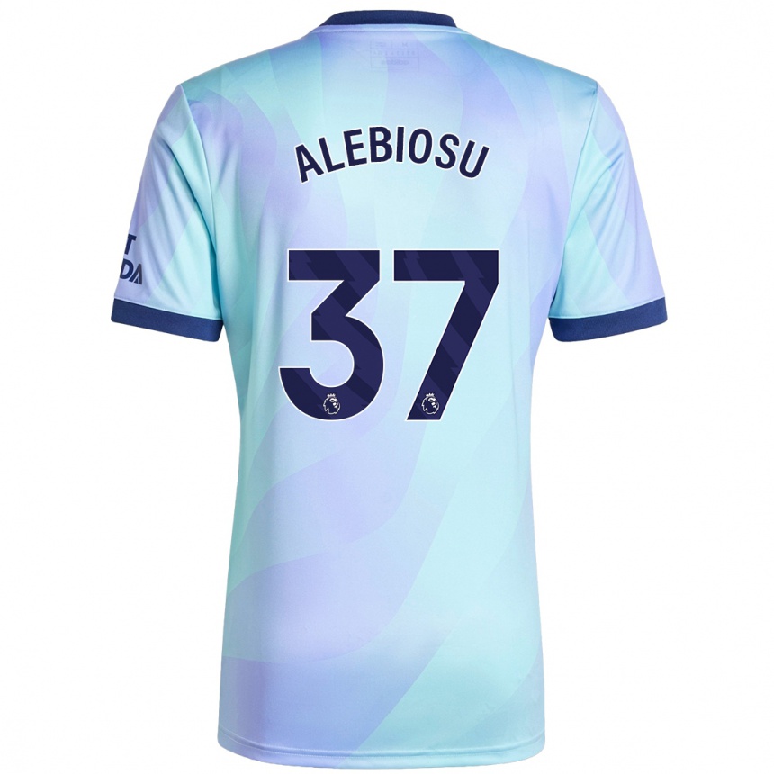 Vaikiškas Ryan Alebiosu #37 Aqua Trečias Marškinėliai 2024/25 T-Shirt