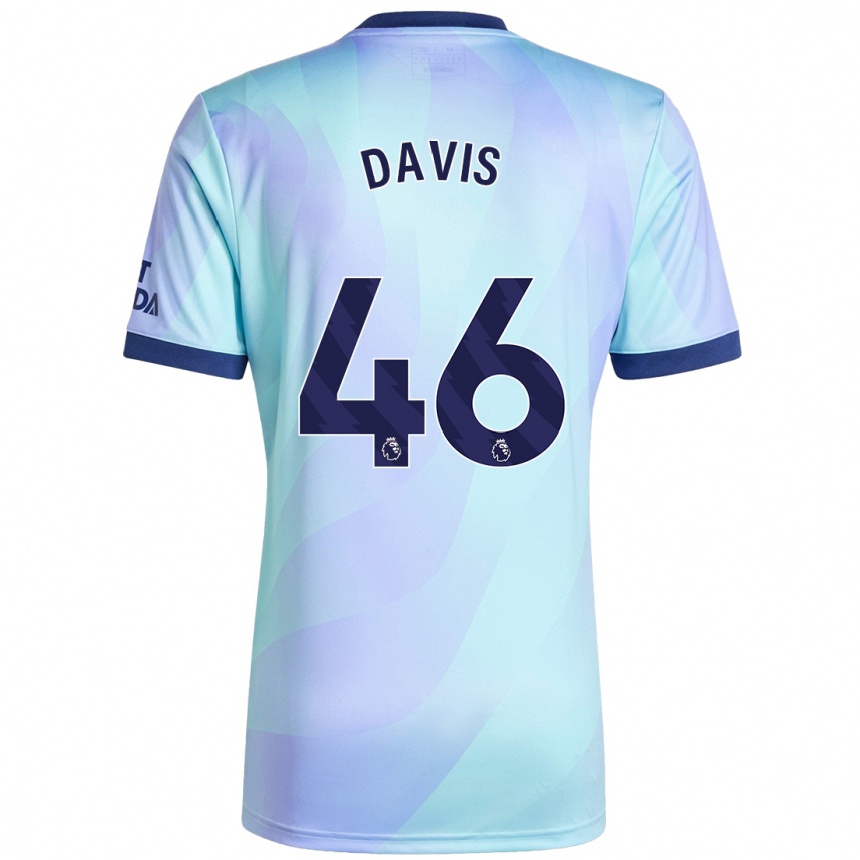 Vaikiškas Timi Davis #46 Aqua Trečias Marškinėliai 2024/25 T-Shirt