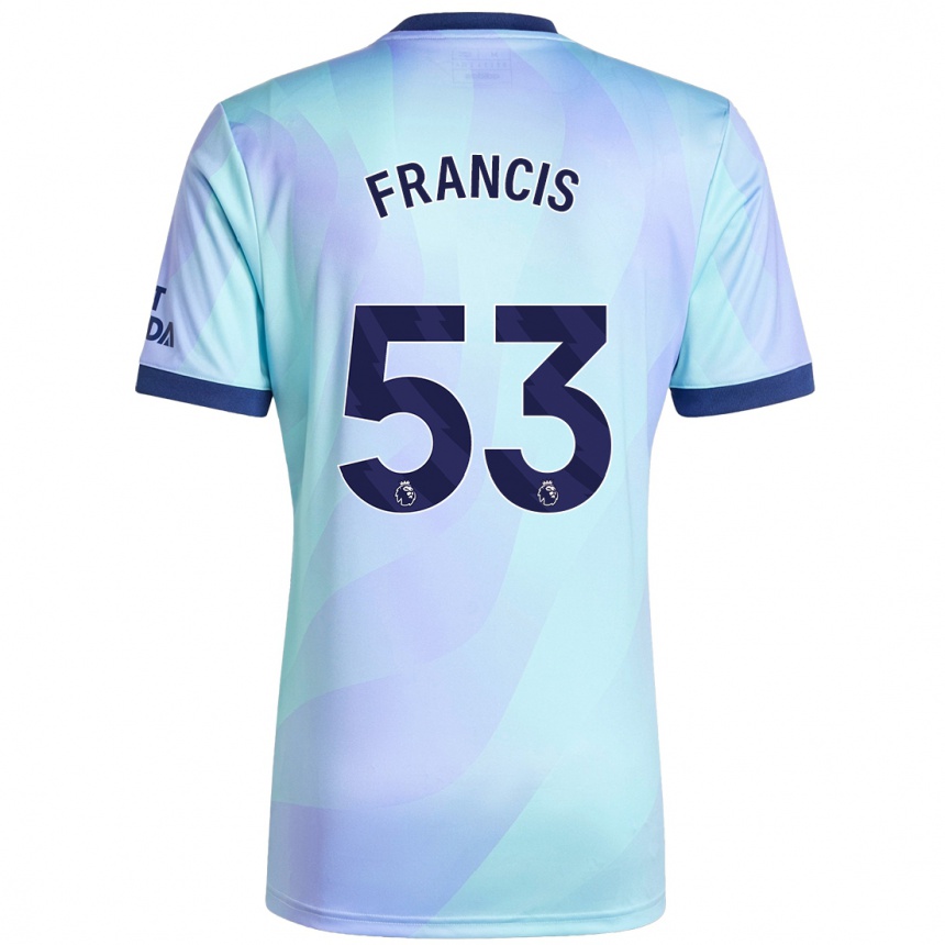 Vaikiškas Jack Henry Francis #53 Aqua Trečias Marškinėliai 2024/25 T-Shirt