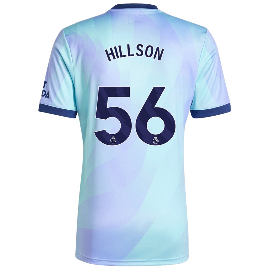 Vaikiškas James Hillson #56 Aqua Trečias Marškinėliai 2024/25 T-Shirt