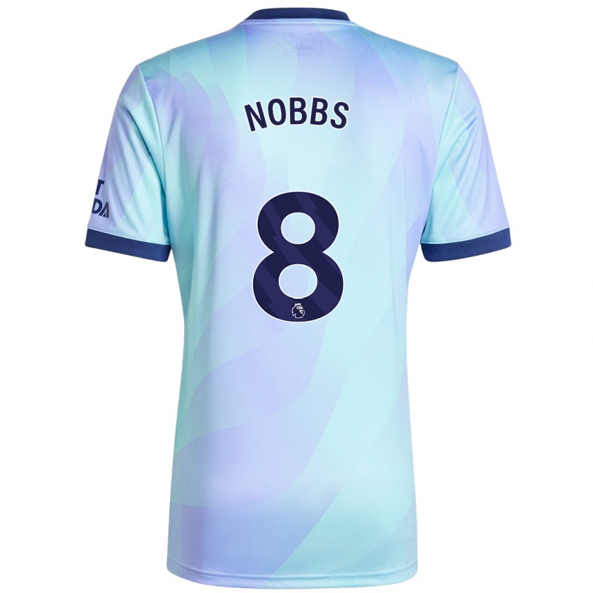 Vaikiškas Nobbs #8 Aqua Trečias Marškinėliai 2024/25 T-Shirt