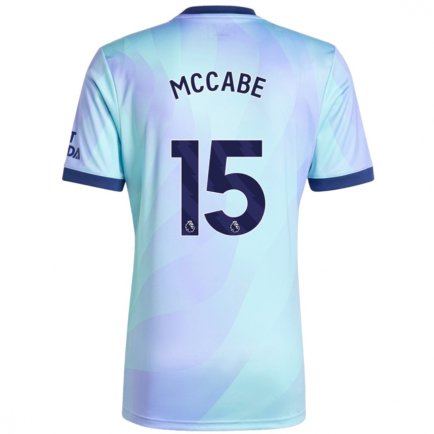 Vaikiškas Katie Mccabe #15 Aqua Trečias Marškinėliai 2024/25 T-Shirt