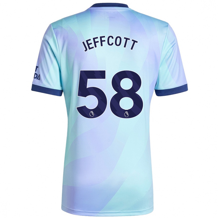 Vaikiškas Henry Jeffcott #58 Aqua Trečias Marškinėliai 2024/25 T-Shirt