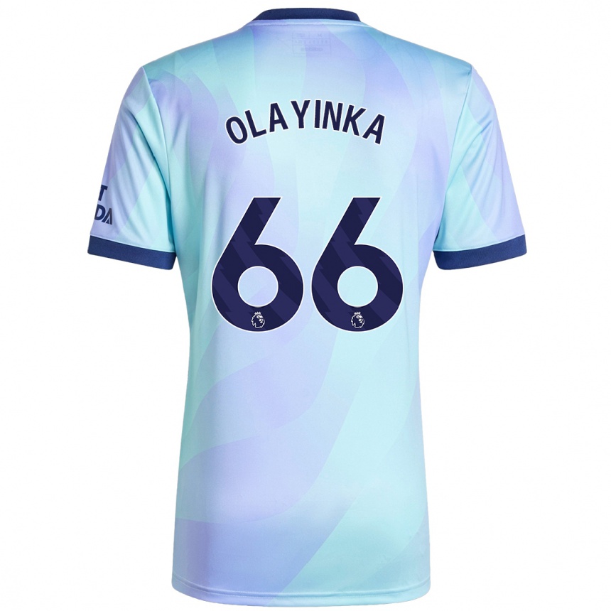 Vaikiškas James Olayinka #66 Aqua Trečias Marškinėliai 2024/25 T-Shirt