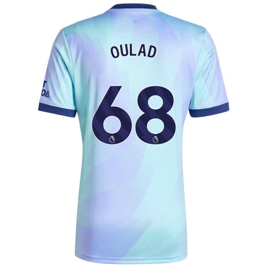 Vaikiškas Salah-Eddine Oulad M'hand #68 Aqua Trečias Marškinėliai 2024/25 T-Shirt