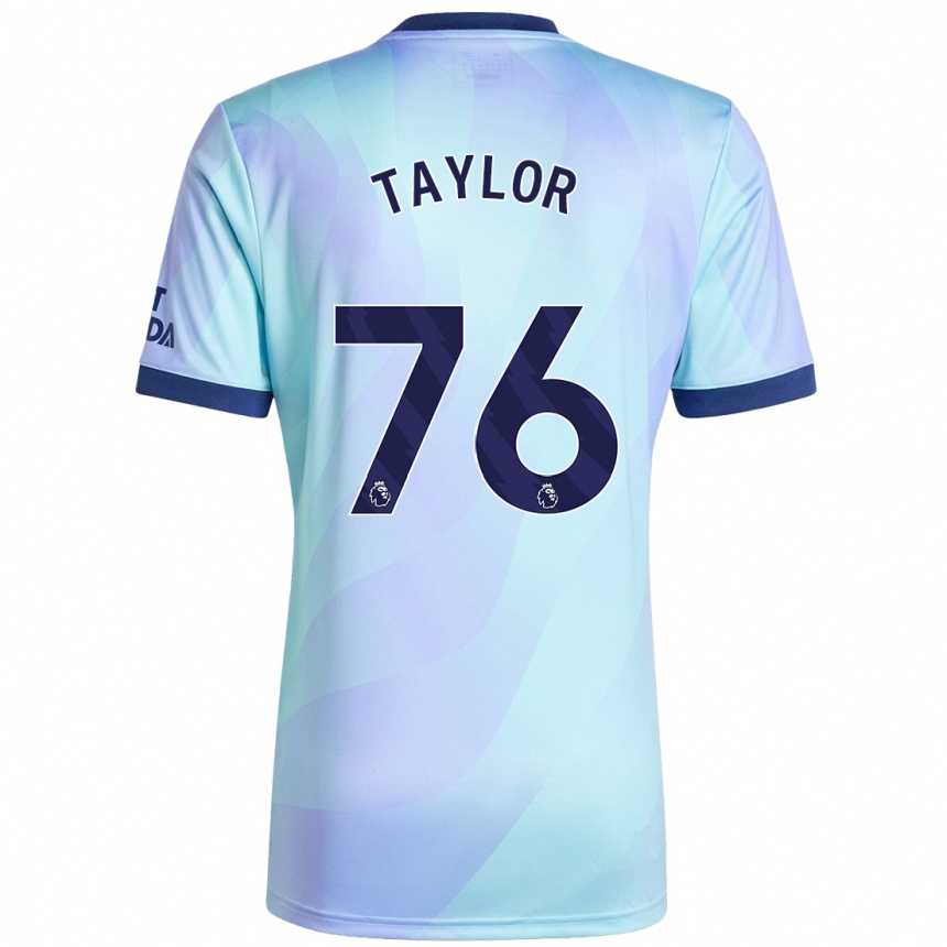 Vaikiškas Kido Taylor Hart #76 Aqua Trečias Marškinėliai 2024/25 T-Shirt