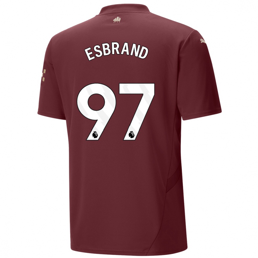 Vaikiškas Josh Wilson-Esbrand #97 Kaštoninės Spalvos Trečias Marškinėliai 2024/25 T-Shirt