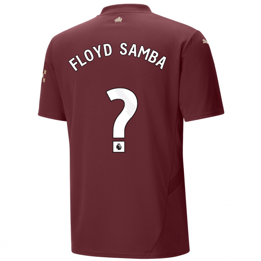 Vaikiškas Floyd Samba #0 Kaštoninės Spalvos Trečias Marškinėliai 2024/25 T-Shirt