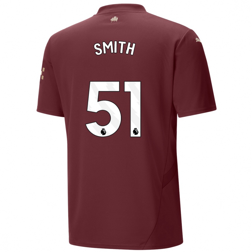 Vaikiškas Isaac Smith #51 Kaštoninės Spalvos Trečias Marškinėliai 2024/25 T-Shirt