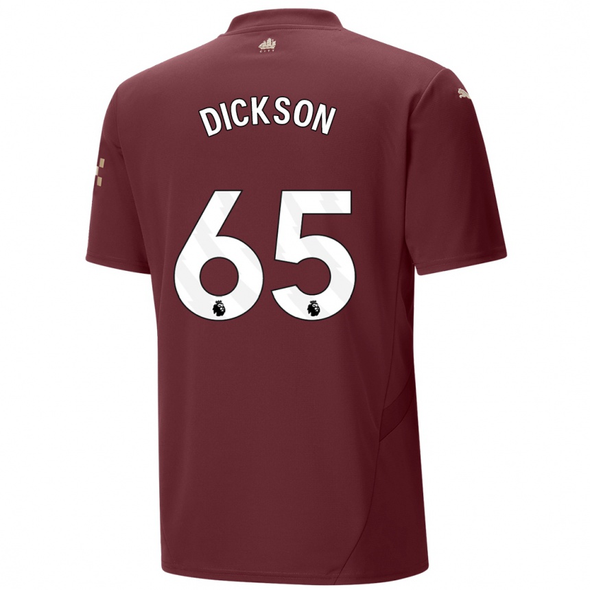 Vaikiškas Will Dickson #65 Kaštoninės Spalvos Trečias Marškinėliai 2024/25 T-Shirt