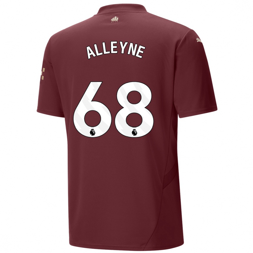 Vaikiškas Max Alleyne #68 Kaštoninės Spalvos Trečias Marškinėliai 2024/25 T-Shirt