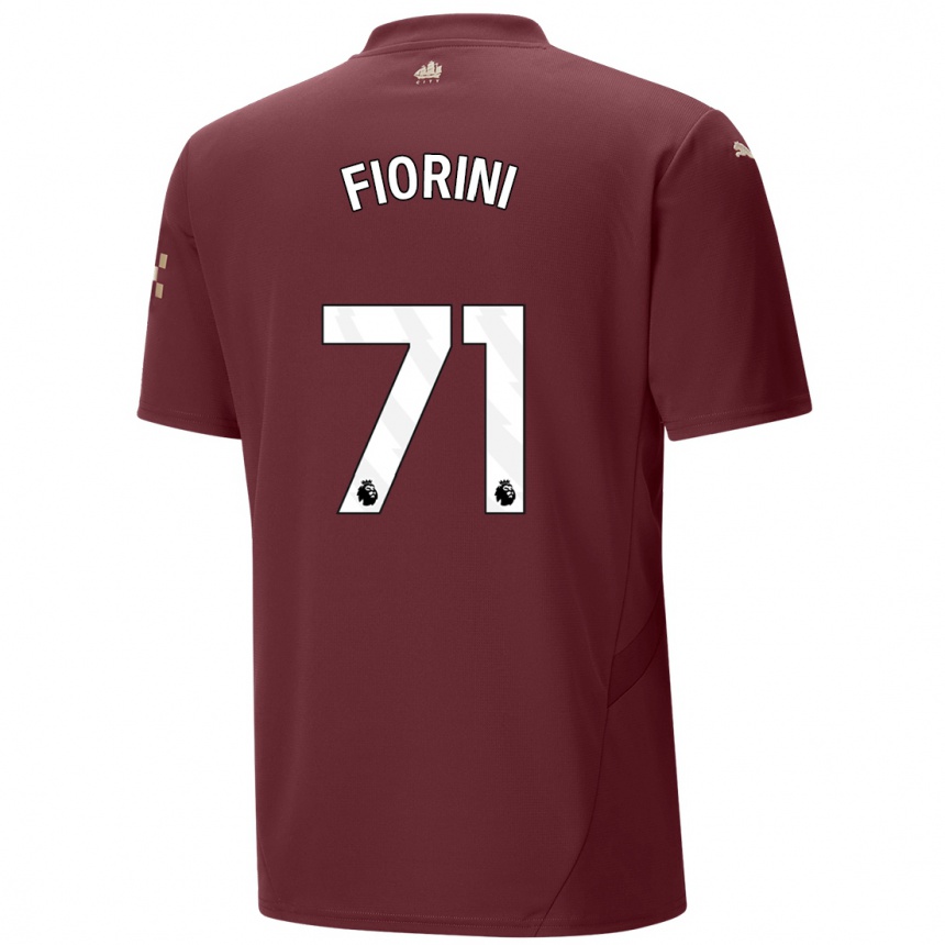 Vaikiškas Lewis Fiorini #71 Kaštoninės Spalvos Trečias Marškinėliai 2024/25 T-Shirt