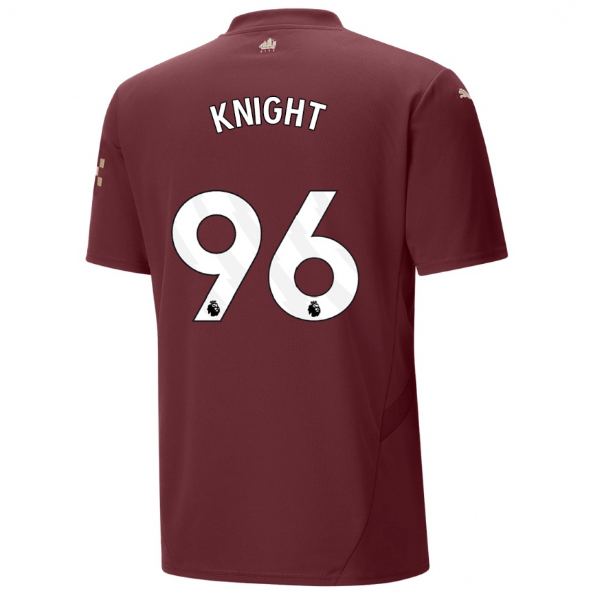 Vaikiškas Ben Knight #96 Kaštoninės Spalvos Trečias Marškinėliai 2024/25 T-Shirt