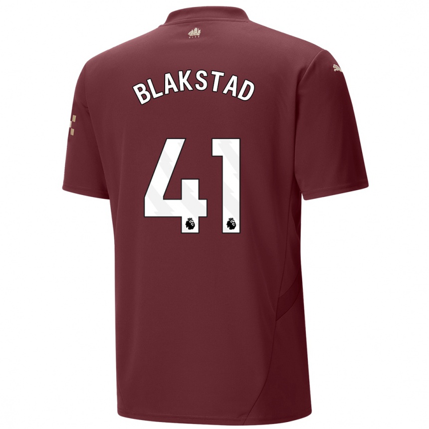 Vaikiškas Julie Blakstad #41 Kaštoninės Spalvos Trečias Marškinėliai 2024/25 T-Shirt