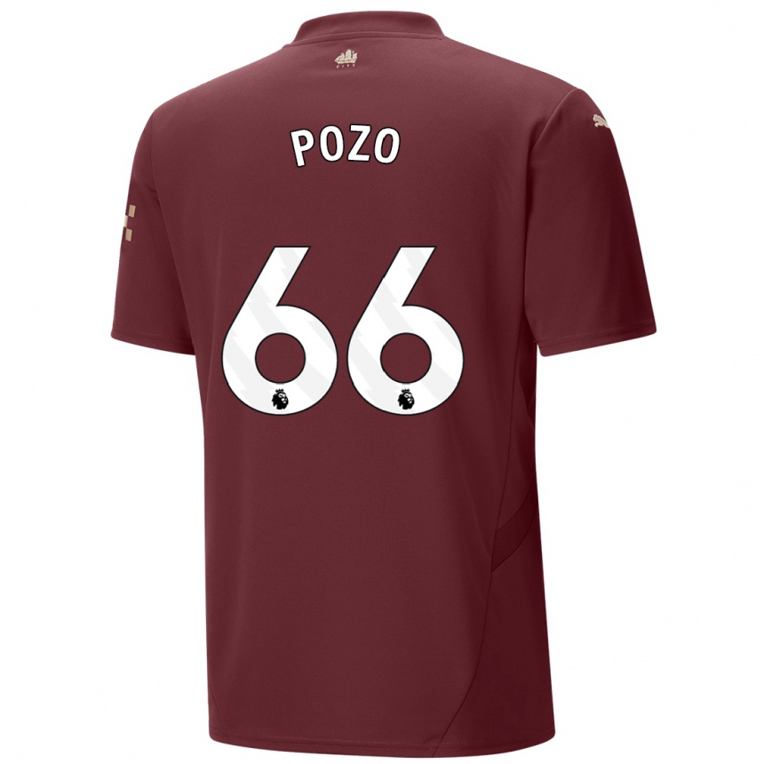 Vaikiškas Iker Pozo #66 Kaštoninės Spalvos Trečias Marškinėliai 2024/25 T-Shirt