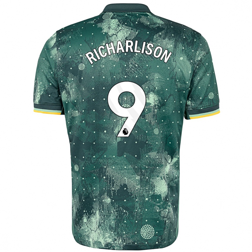 Vaikiškas Richarlison #9 Mėtų Žalia Trečias Marškinėliai 2024/25 T-Shirt