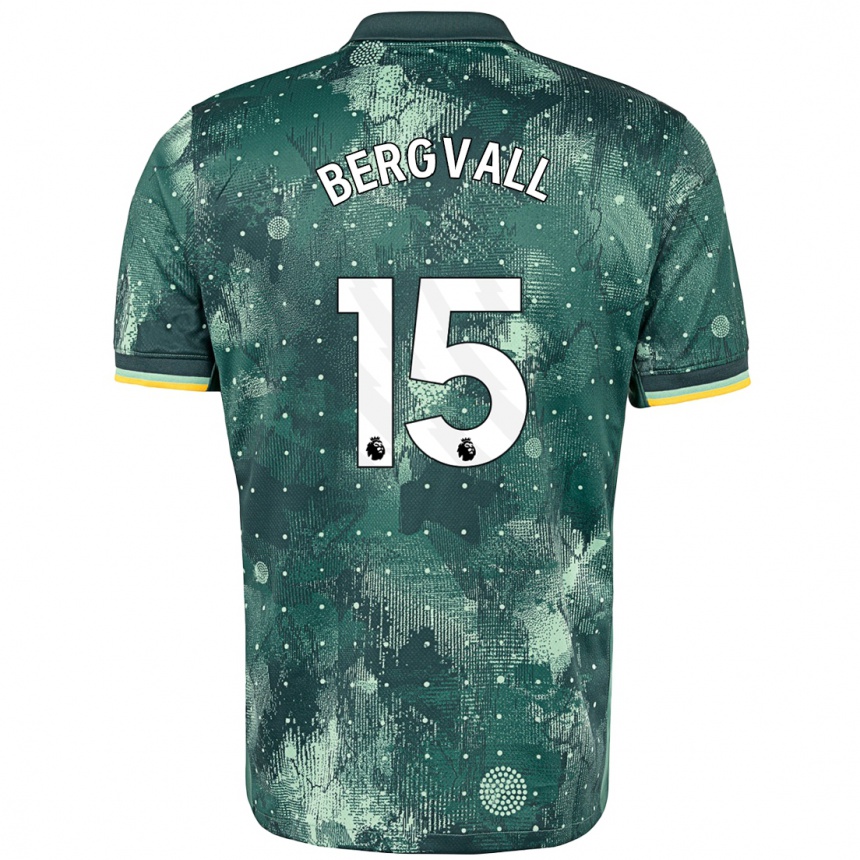 Vaikiškas Lucas Bergvall #15 Mėtų Žalia Trečias Marškinėliai 2024/25 T-Shirt